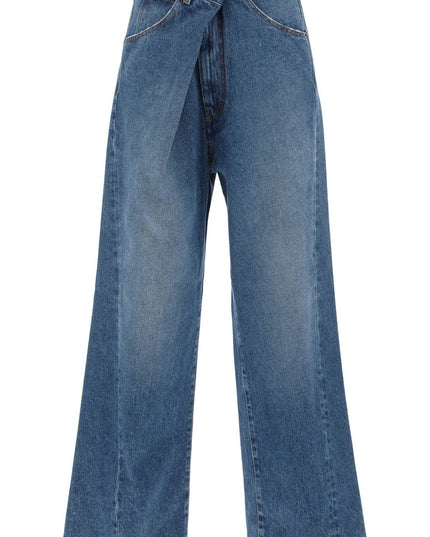 Darkpark 'ines' baggy jeans with folded waistband