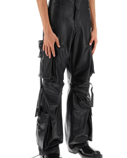 Darkpark luis lamb-leather cargo pants