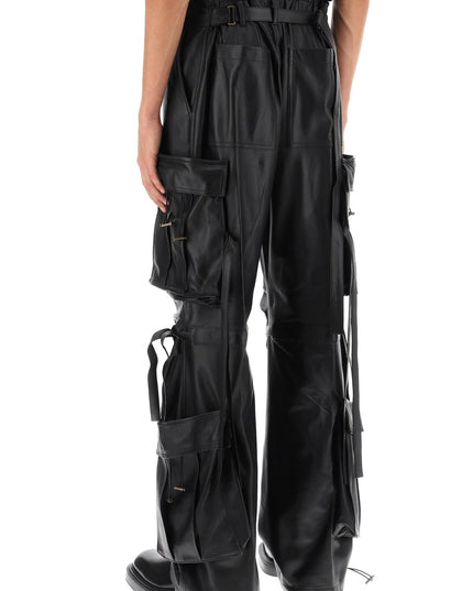 Darkpark luis lamb-leather cargo pants