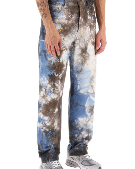 Darkpark mark tie-dye denim pants