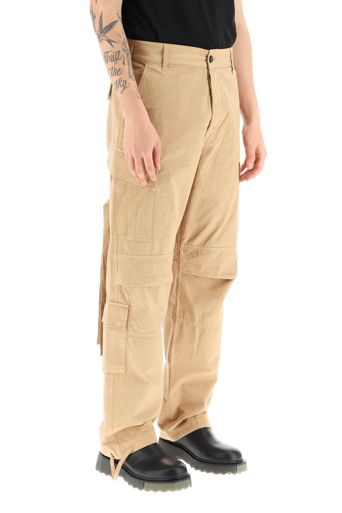 Darkpark saint cargo pants - Beige-clothing-Darkpark-Urbanheer