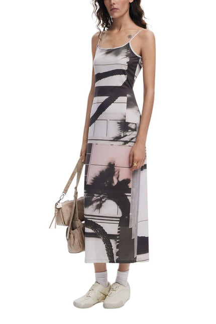 Desigual Beige Polyester Dress