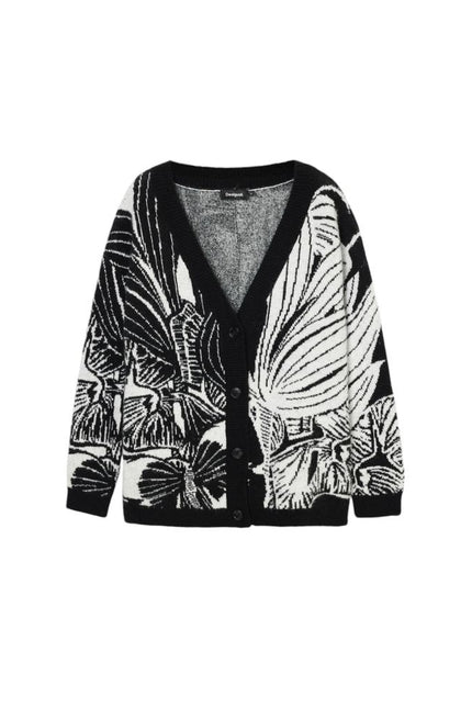 Desigual Black Acrylic Cardigan