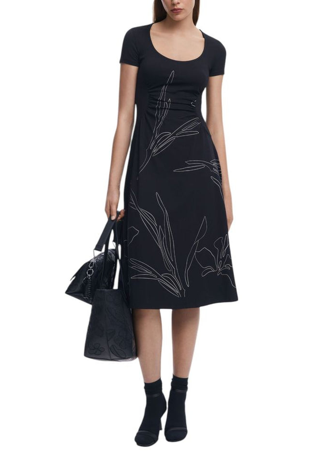 Desigual Black Cotton Dress