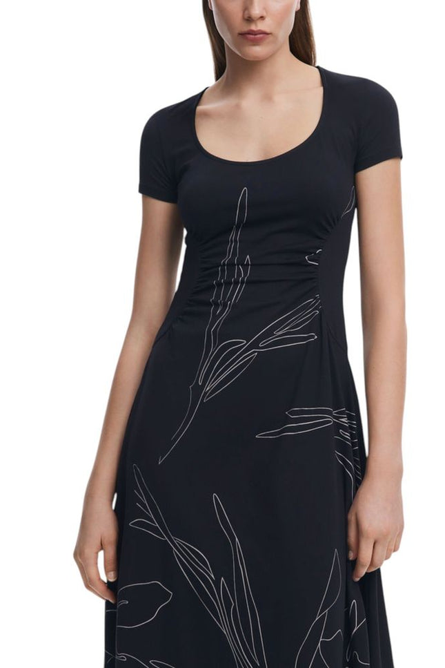 Desigual Black Cotton Dress