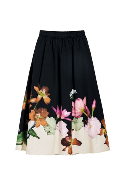 Desigual Black Cotton Skirt