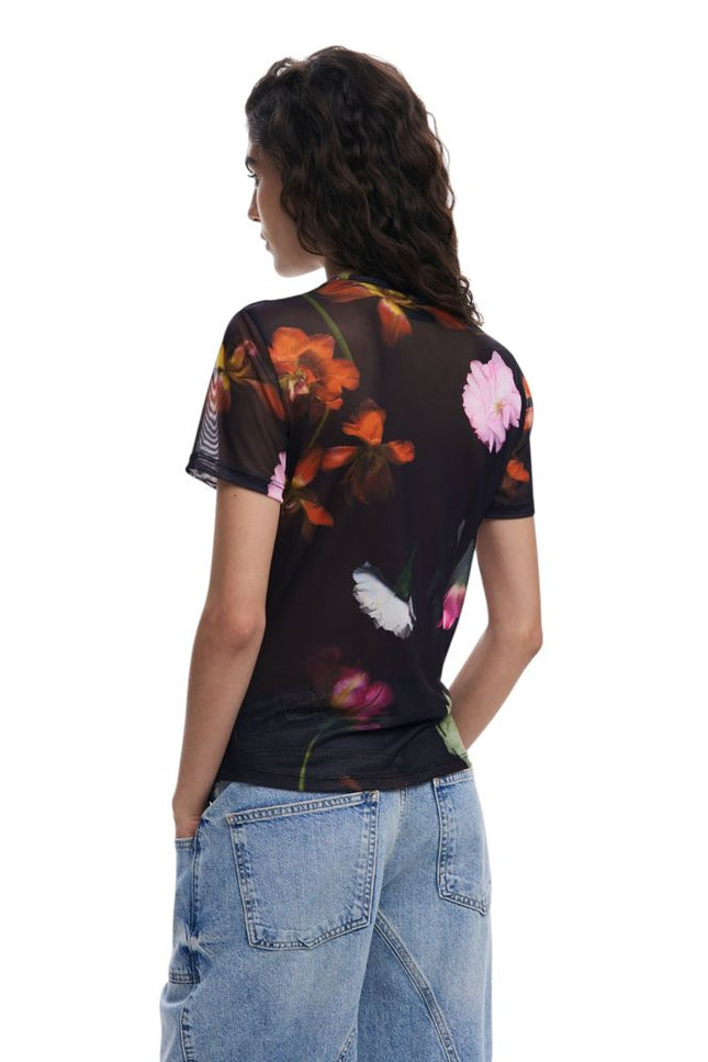 Desigual Black Polyester Tops & T-Shirt