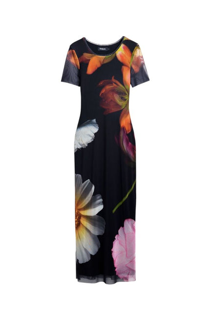 Desigual Black Viscose Dress