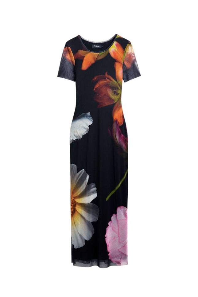 Desigual Black Viscose Dress