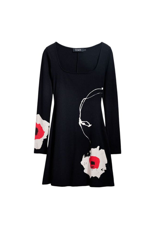 Desigual Black Viscose Dress