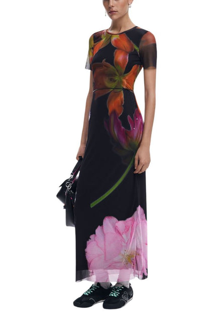 Desigual Black Viscose Dress