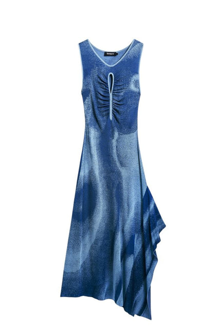 Desigual Blue Viscose Dress