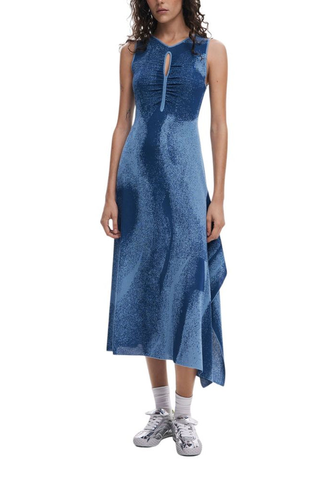 Desigual Blue Viscose Dress