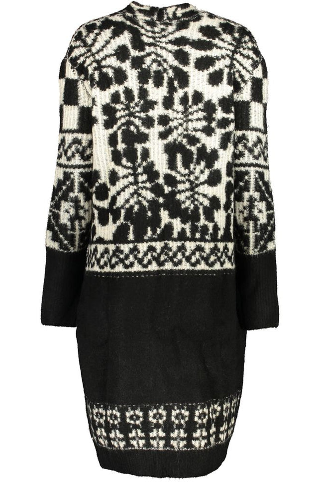 Desigual Chic Long Sleeved Coat with Contrast Details