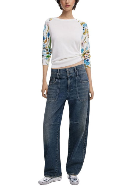 Desigual White Viscose Tops & T-Shirt