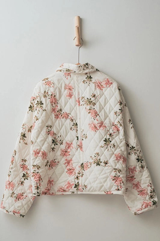 Diamond Quilt Garden Bomber