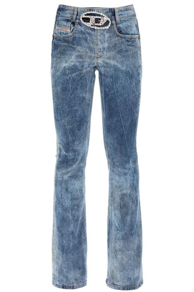 Diesel 1969 d-ebbey jeans with jewel buckle-women > clothing > jeans-Diesel-26-Blue-Urbanheer