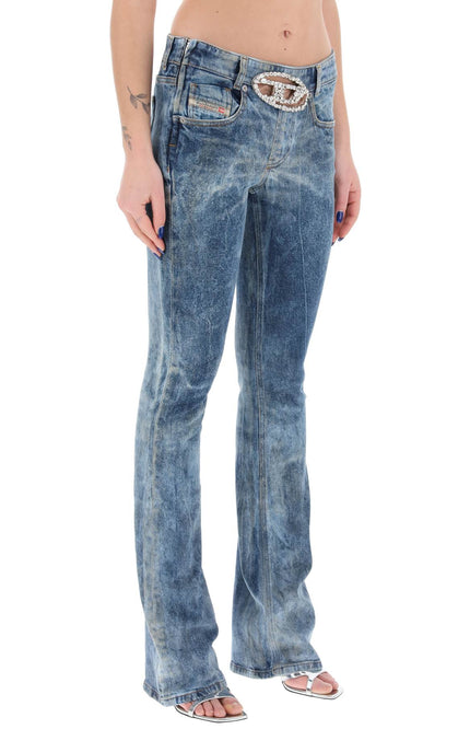 Diesel 1969 d-ebbey jeans with jewel buckle