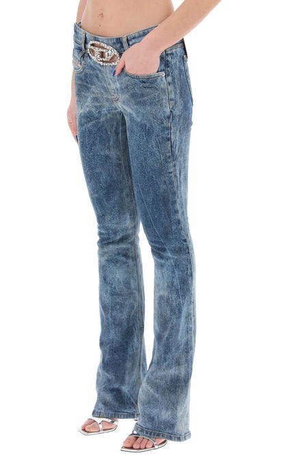 Diesel 1969 d-ebbey jeans with jewel buckle