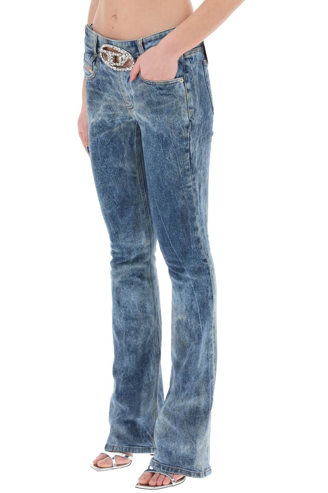 Diesel 1969 d-ebbey jeans with jewel buckle