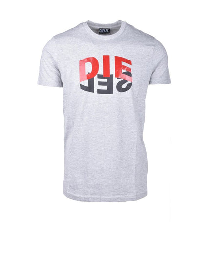 Diesel Gray Cotton T-Shirt