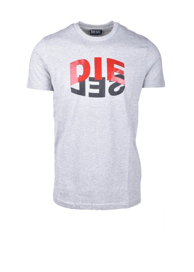 Diesel Gray Cotton T-Shirt