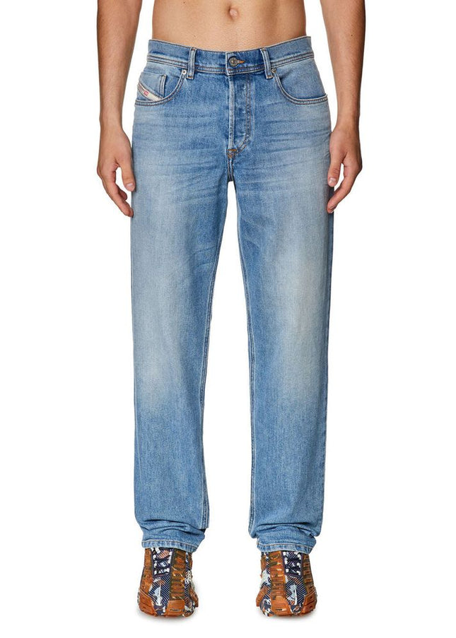 Diesel Light Blue Cotton Jeans & Pant