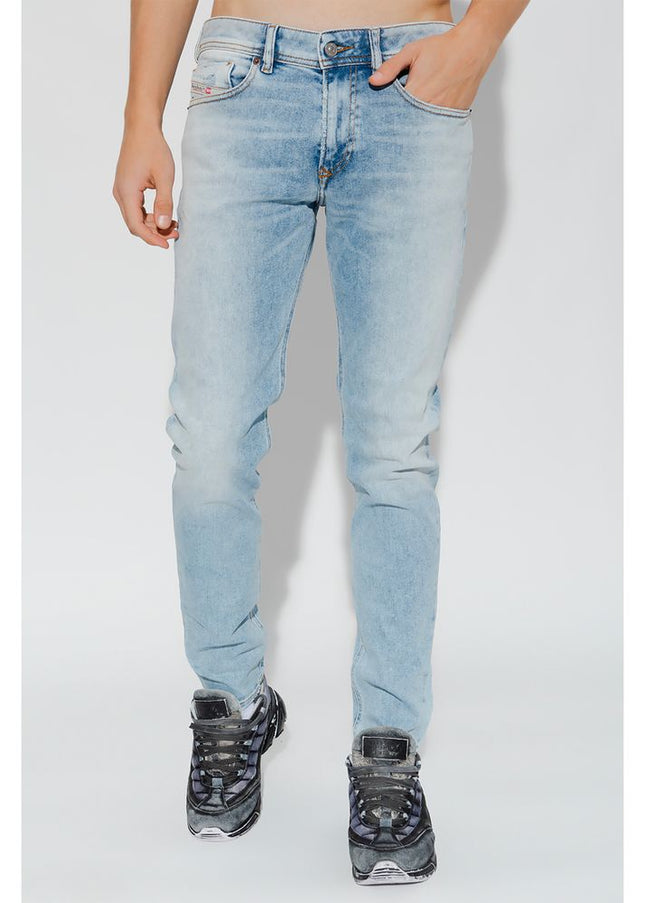 Diesel Light Blue Cotton Jeans & Pant