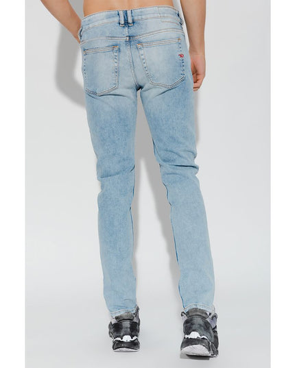 Diesel Light Blue Cotton Jeans & Pant