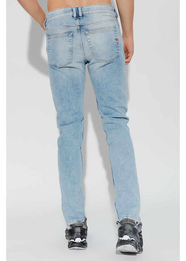 Diesel Light Blue Cotton Jeans & Pant