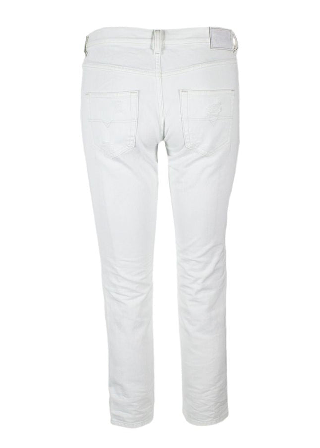 Diesel White Cotton Jeans & Pant