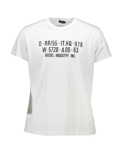 Diesel White Cotton Men T-Shirt