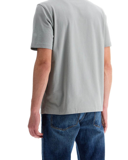 Diesel gray cotton t-shirt with raised logo