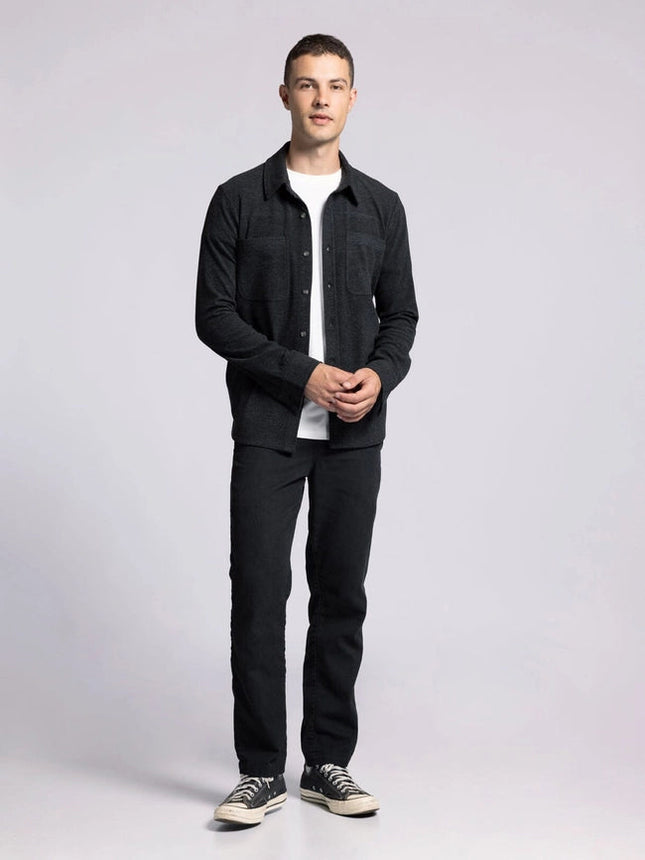 Discovery Shirt - Long Sleeve Button Up  BLACK HEATHER