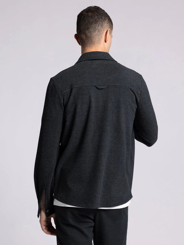 Discovery Shirt - Long Sleeve Button Up  BLACK HEATHER