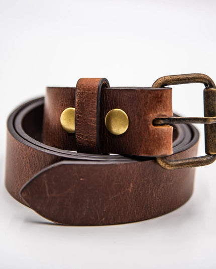 Distressed Leather Belt - 1.5in