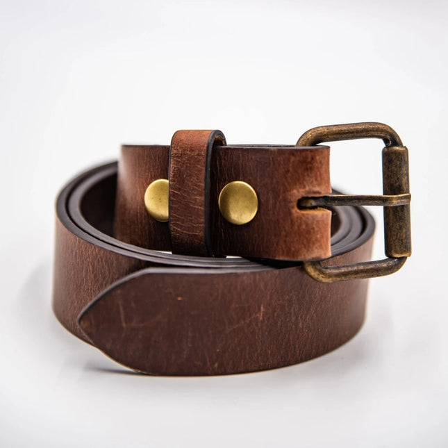 Distressed Leather Belt - 1.5in