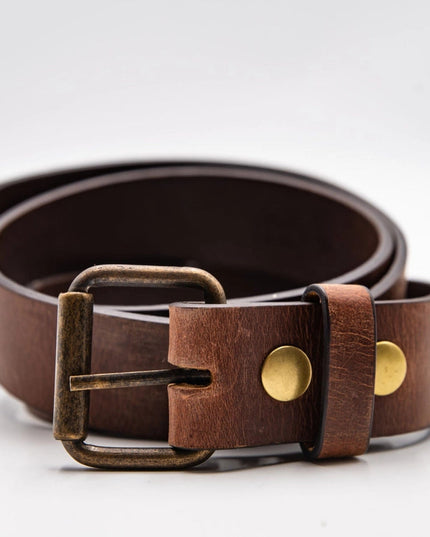 Distressed Leather Belt - 1.5in