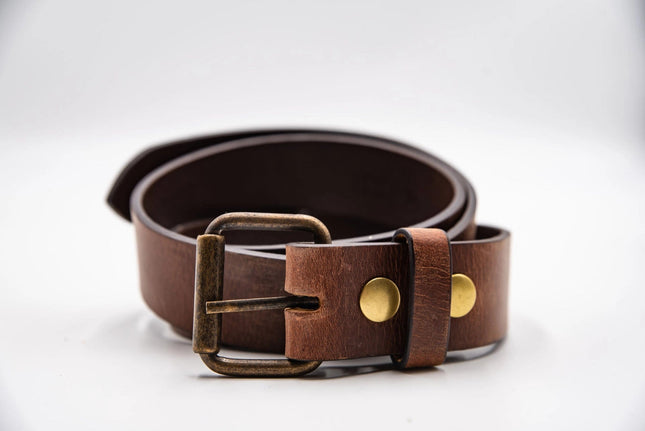 Distressed Leather Belt - 1.5in