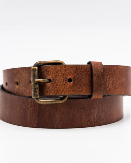 Distressed Leather Belt - 1.5in