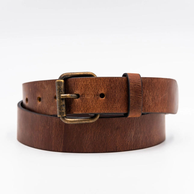 Distressed Leather Belt - 1.5in