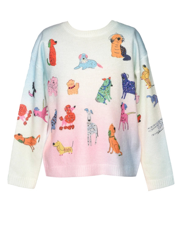 Dog Printed Sweater