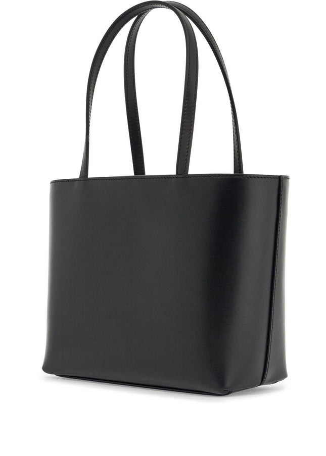 Dolce & Gabbana black smooth calfskin rectangular shopping bag