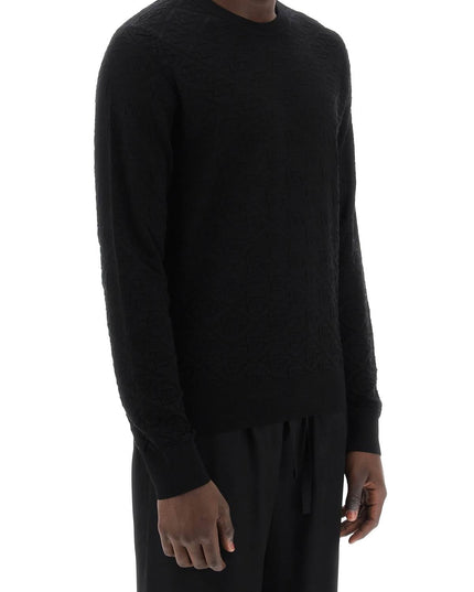 Dolce & Gabbana dg jacquard silk sweater