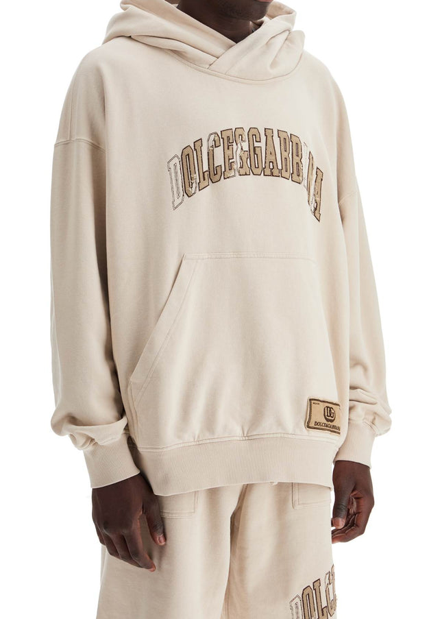 Dolce & Gabbana hooded sweatshirt with embroidered logo