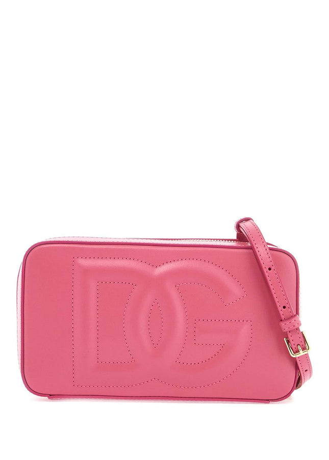 Dolce & Gabbana lilac calfskin shoulder bag with adjustable strap