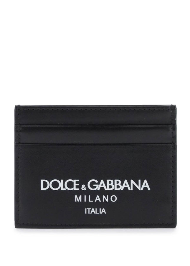 Dolce & Gabbana logo leather cardholder