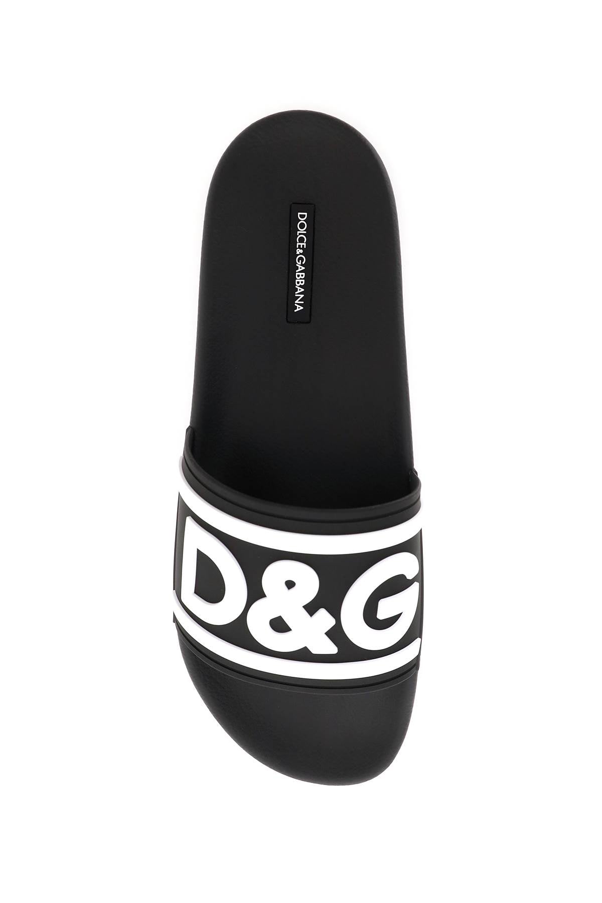 Dolce & Gabbana logo rubber slides