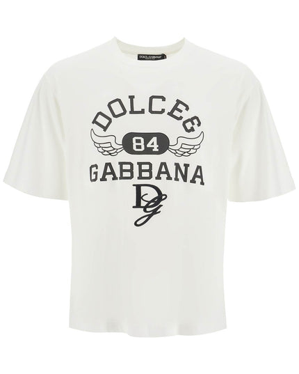 Dolce & Gabbana printed t-shirt with dg embroidery