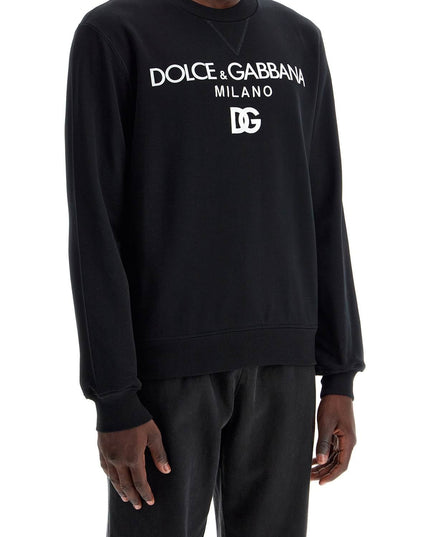 Dolce & Gabbana "round neck sweatshirt with dg embroidery and lettering